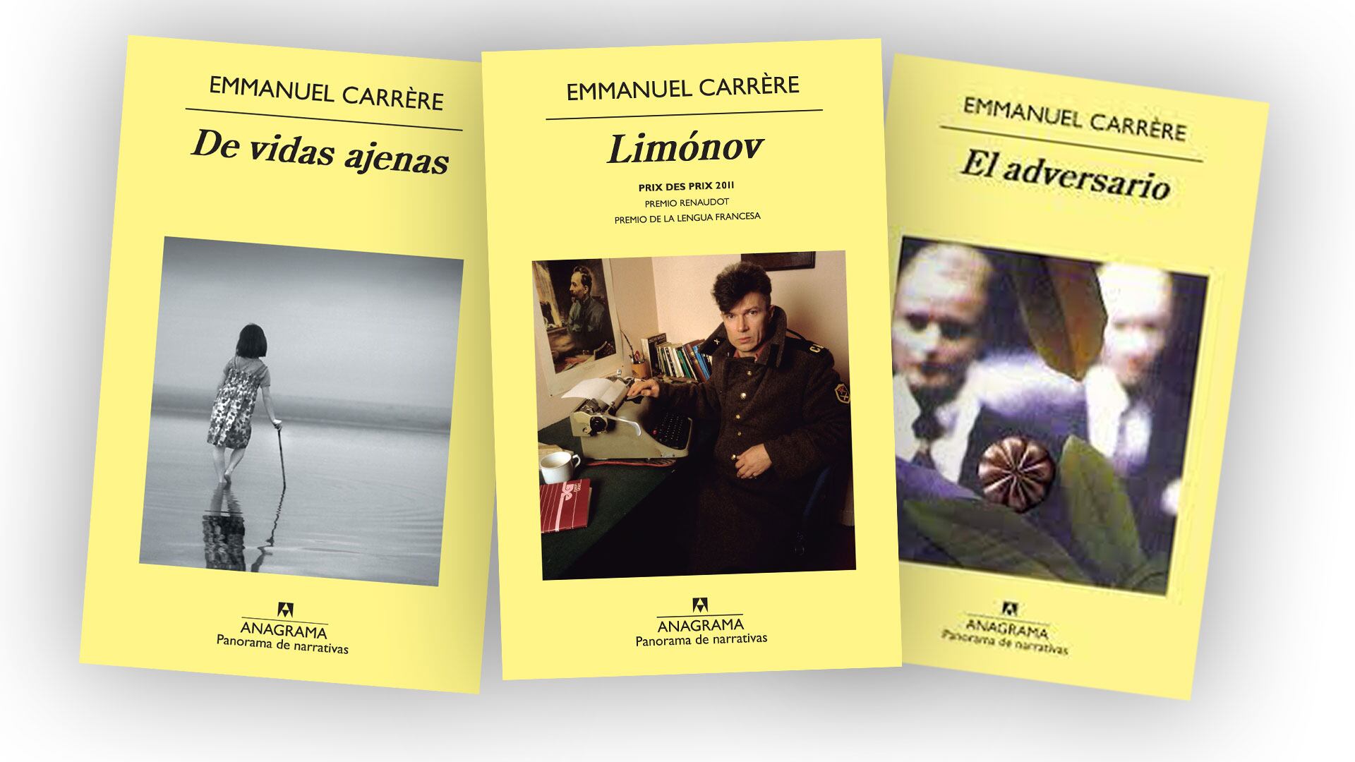 Algunos de los libros más importantes de Emmanuel Carrère.
