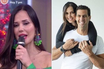 La conductora se emociona al