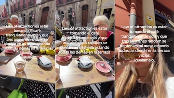 La joven española se mostró