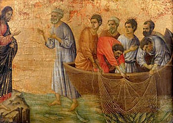 "La pesca milagrosa", de Duccio.
