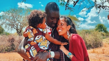 Gaia Dominici junto a su