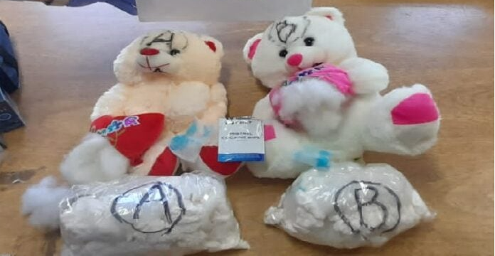 Cocaína enviada a Hong Kong disimulada en ositos