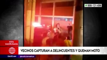 Vecinos detuvieron a delincuentes y