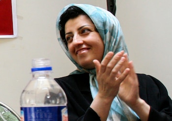Narges Mohammadi (AP Foto/Vahid Salemi/Archivo)