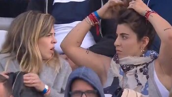 Dalma y Gianinna alentaron al Gimnasia de Diego Maradona contra River: “Vinimos para acompañar a papá”
