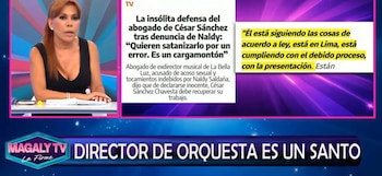 Magaly Medina arremete contra abogado de César Sánchez por hablar de “cargamontón”: “¿Error? ¿Perdón?”. Captura: Magaly TV La Firme.