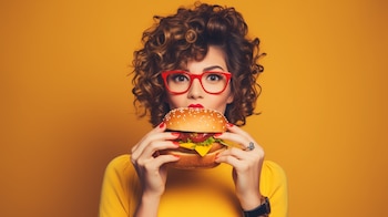 La hamburguesa con queso como