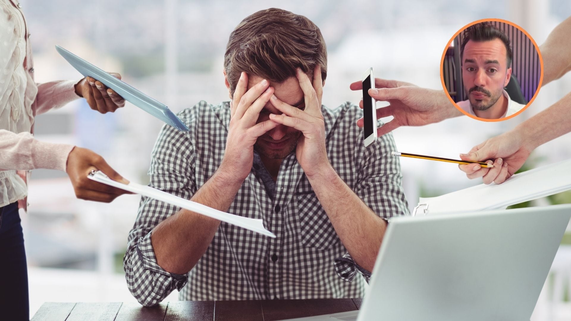 La reforma laboral refuerza la protección frente al estrés y la salud mental en el trabajo (Composición Infobae)