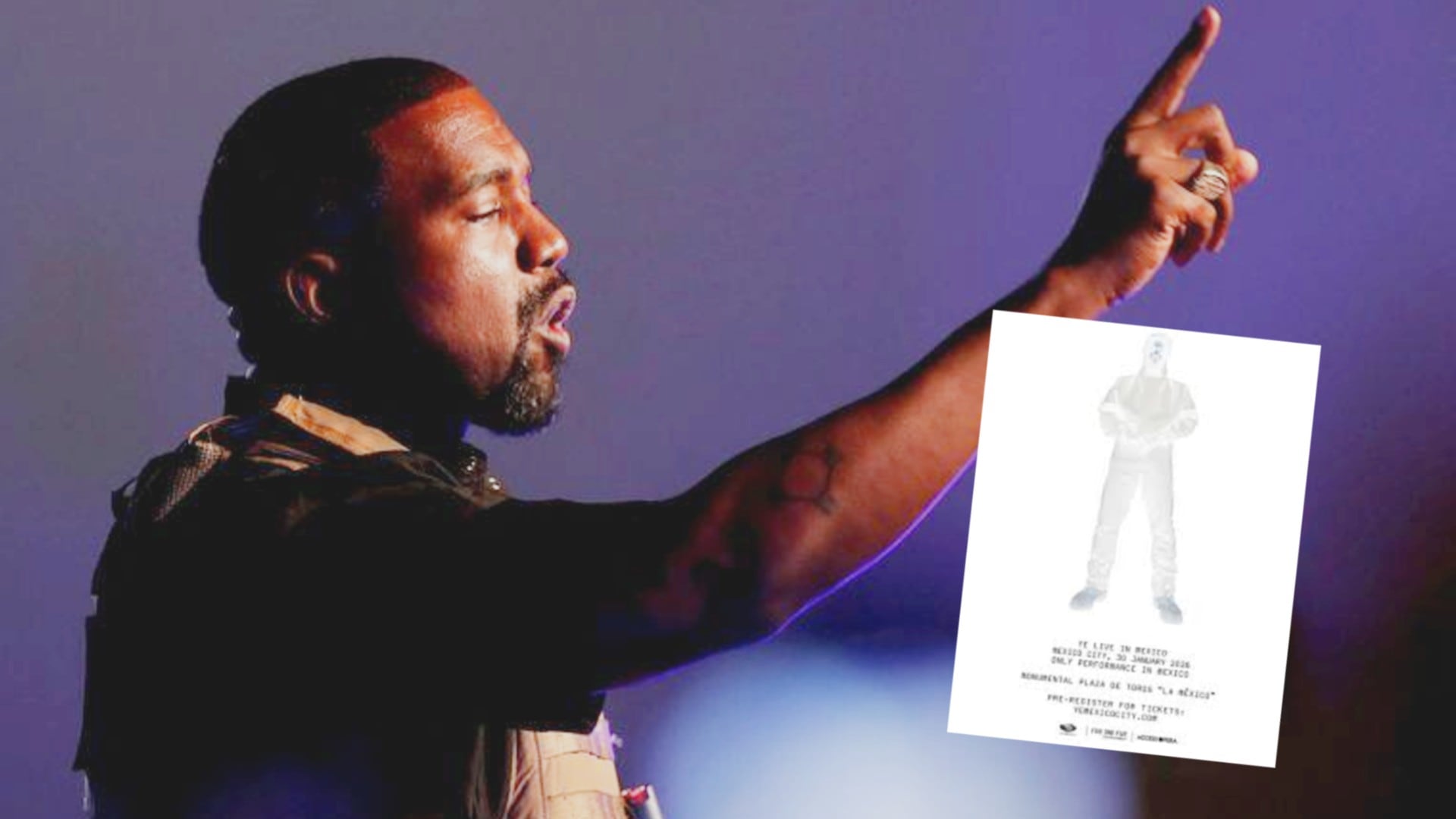 Una atmósfera cargada de emociones y predicciones rodea la próxima presentación de Kanye West en la Plaza de Toros, cuyo regreso mantiene atentos a seguidores y críticos. REUTERS/Randall Hill