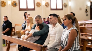 Ventura sostuvo a su hijo