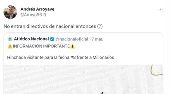 Los hinchas de Nacional han