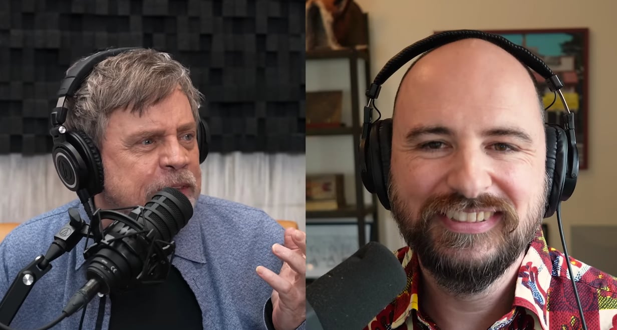 Hamill reflexionó sobre la mortalidad y valora el mensaje optimista de su nuevo proyecto cinematográfico (Captura de video: YouTube - Bullseye podcast)