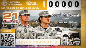 Billete de Lotería Nacional.