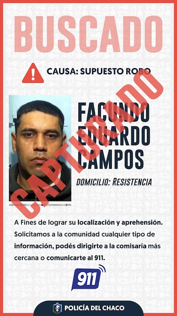 El sospechoso fue capturado en