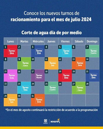 Este es el calendario del