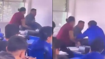 Alumnos grabaron cómo una maestra