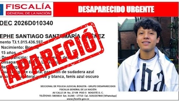 Josephe Santiago Santamaría, de 15 años, fue localizado en el centro de Bogotá tras ser reportado como desaparecido