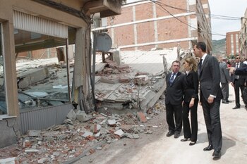 Los príncipes Felpe y Letizia