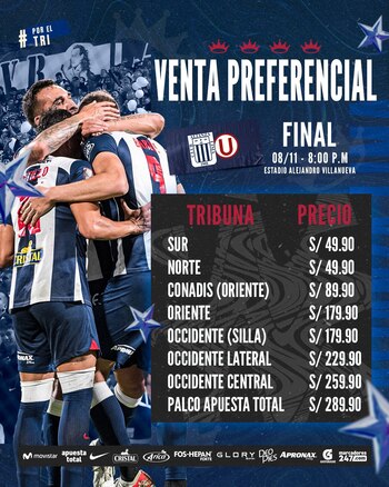 Precios de entradas para el