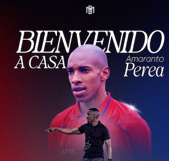 La bienvenida del DIM a Amaranto Perea como su nuevo director técnico - crédito DIM