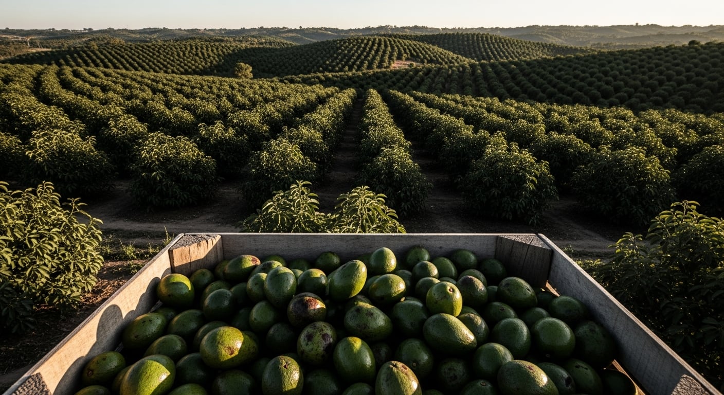 Una plantación de aguacates. (Imagen Ilustrativa Infobae/IA)