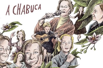Ilustraciones de la cantante Chabuca