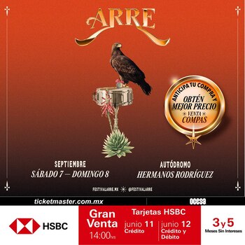 Anuncian preventa y venta general