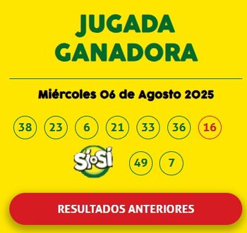 Resultados La Tinka 6 de