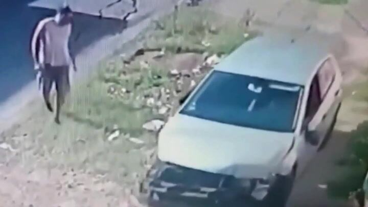 Siniestro vial en zona urbana