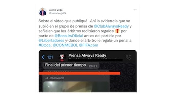 Captura publicación de Twitter prensa boliviana