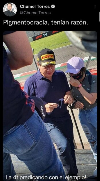 La fotografía del dirigente nacional