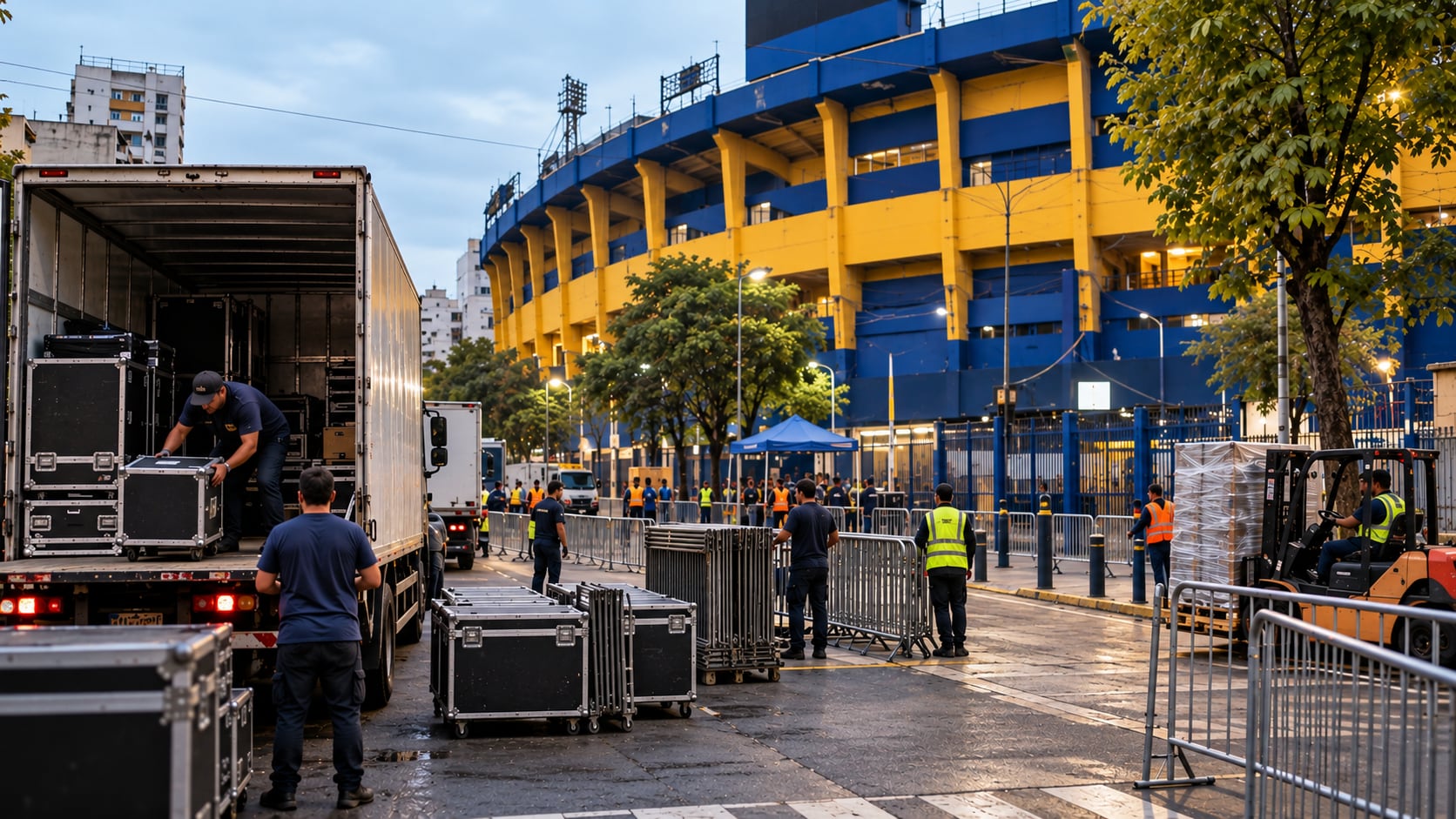 Superclásico en La Bombonera: la logística detrás de las cámaras, el sonido y las calles