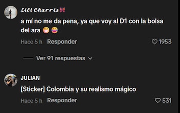 Una simple bolsa de supermercado se convierte en tema de conversación mundial durante el inicio del torneo - crédito captura de pantalla / TikTok
