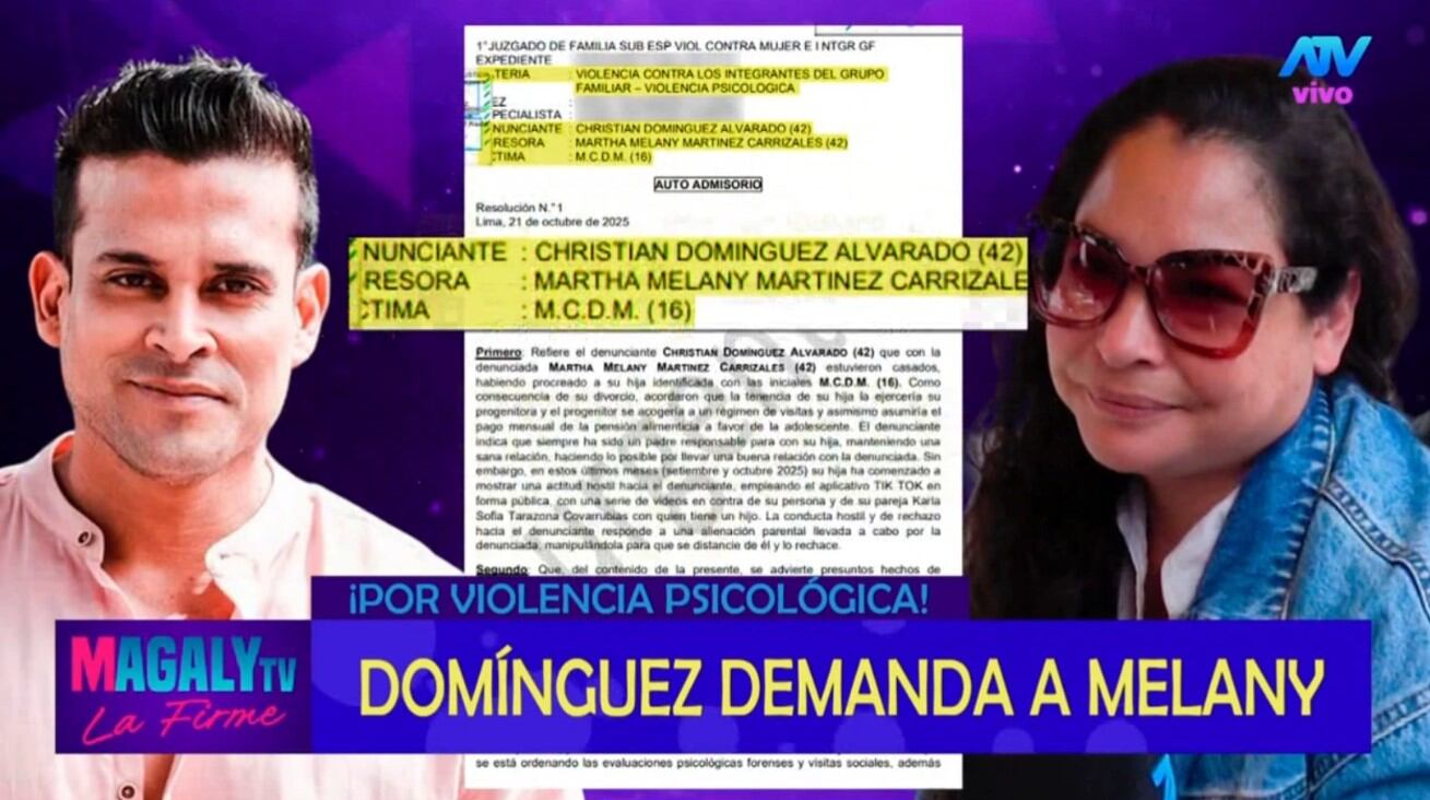 Melanie Martínez se defiende: “Yo no tengo nada que ocultar, solo he querido proteger a mi hija”. Infobae Perú / Captura TV - Magaly TV La Firme