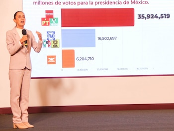 La presidenta aseguró que los ministros no pueden echar atrás la reforma.
| Crédito: Cuartoscuro