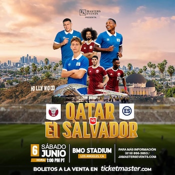 Qatar llega clasificado al Mundial de 2026 y compartirá el Grupo B con Canadá, Bosnia y Suiza, sumando atractivo estratégico al partido ante El Salvador. (Cortesía: Yamil Bukele)