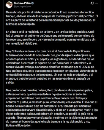 Gustavo Petro relacionó la orientación