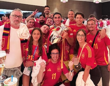 Ferrán Torres y su familia