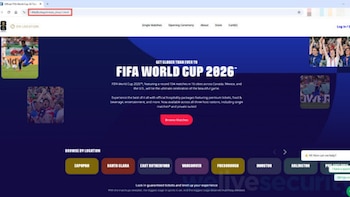 Los sitios fraudulentos imitan el diseño, las URLs y el proceso de compra legítimos para engañar a los fanáticos del Mundial 2026. (ESET)