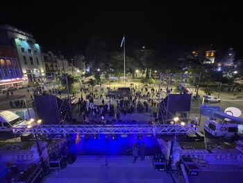 Así se encontraba la Plaza