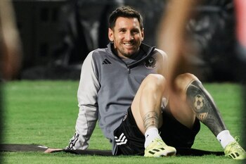 Lionel Messi durante el entrenamiento de Inter Miami en Hong Kong (REUTERS/Lam Yik)