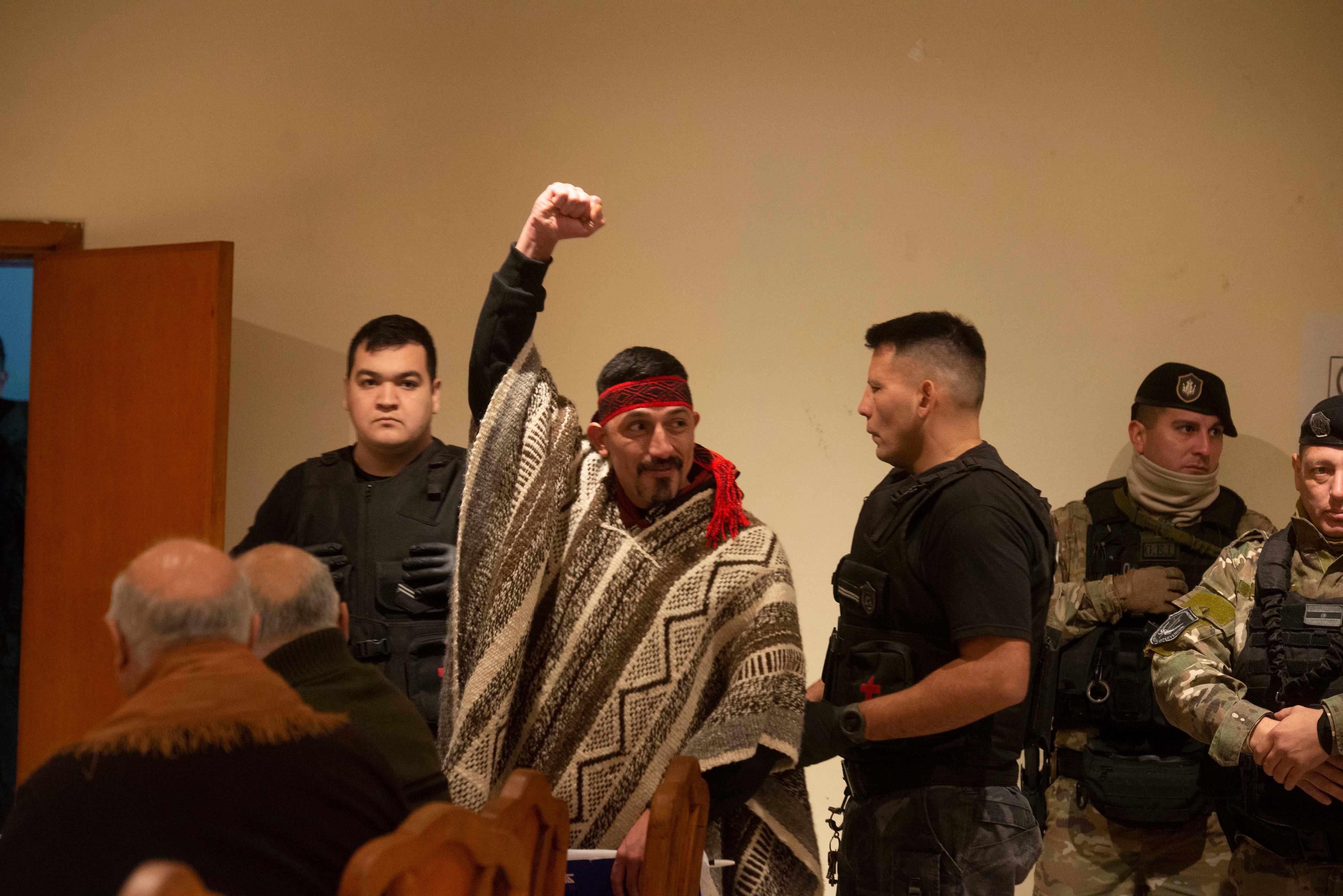 Facundo Jones Huala en los tribunales chilenos