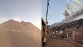 El volcán ubinas registró una