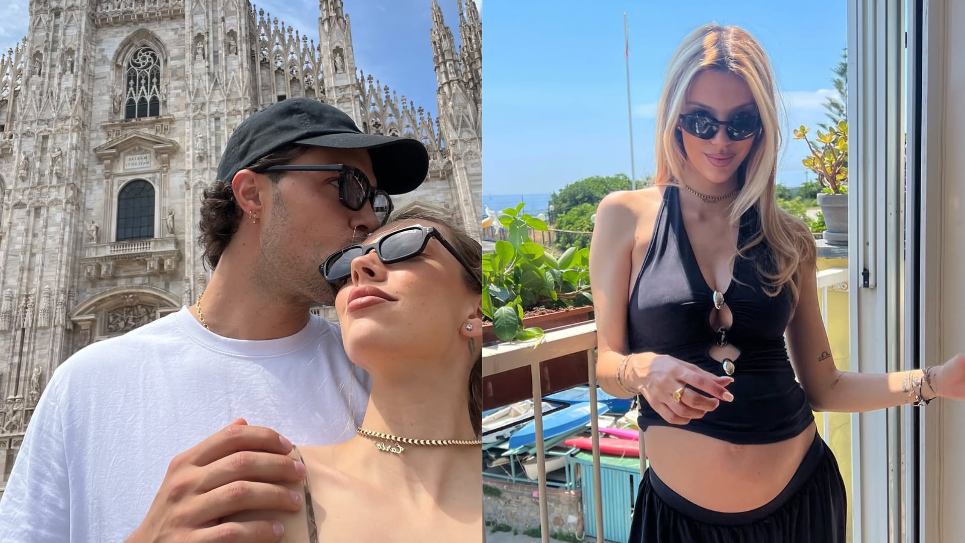Las vacaciones de Alejandra Rubio y Carlo Costanzia con su primer hijo mientras esperan la llegada del segundo: de Cerdeña a Milán, pasando por Génova