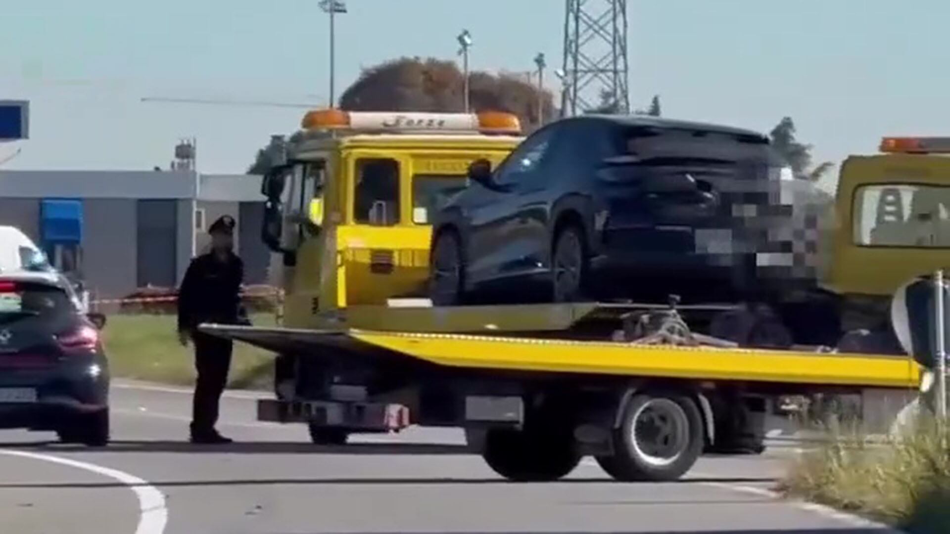 La camioneta que manejaba Martínez al momento del accidente