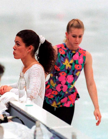 Las patinadoras Nancy Kerrigan y