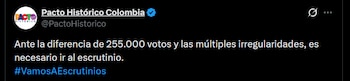 Tratado Histórico - crédito @PactoHistorico/X