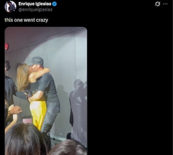 Enrique Iglesias compartió el video del momento viral en sus redes sociales. (X)