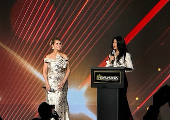 Laura Fernández, presidenta de Costa Rica, participa de la gala de coronación. Fabricio Quirós / Infobae