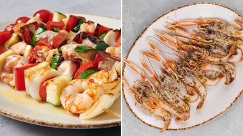 Platos de pescado y marisco